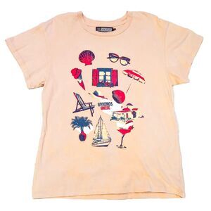 Girl Dangerous Boyfriend Tee Vintage Style Mykanos Greece Women's Size S or XL